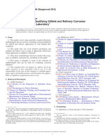 ASTM G170-2006 (2012) Evaluating and Qualifying Oilfield and Refinery Corrosion