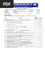 Department of Mechatronics Engineering UNIT TEST-V - October-2018