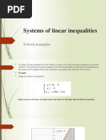 Systems of Linear Inequalities Solved Examples