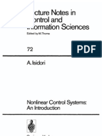 Lecture Notes in Control and Information Sciences: A. Isidori