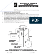 Installation Instructions: Remote Starter Solenoid Kit For GM Starters