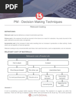 PM - Decision Making Techniques: Relevant Costing