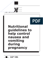 Nutritional Guidelines To Help Control Nausea and Vomiting During Pregnancy