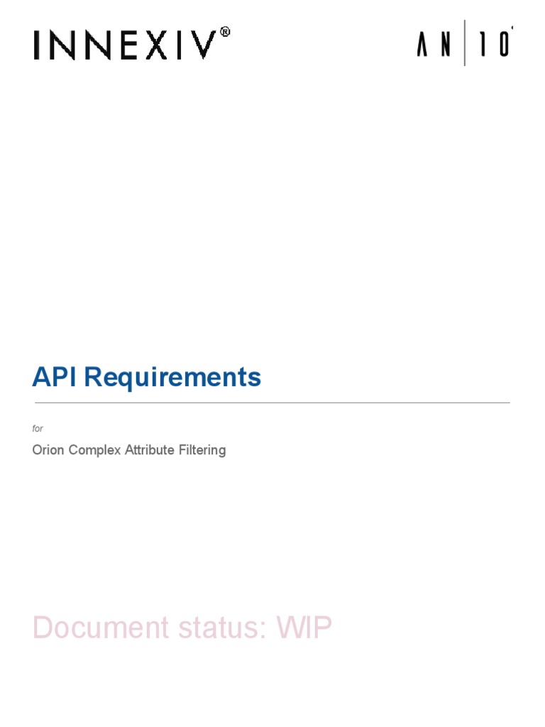 Orion API Complex Filtering Guide | PDF | Application Programming ...