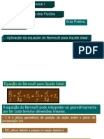 Aplicação da equação de Bernoulli em problemas de hidráulica