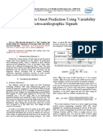 Atrial Fibrillation Onset Prediction Using Variability of Electrocardiographic Signals