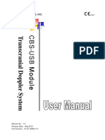 CBS-USB Module Transcranial Doppler System User Manual-1.3