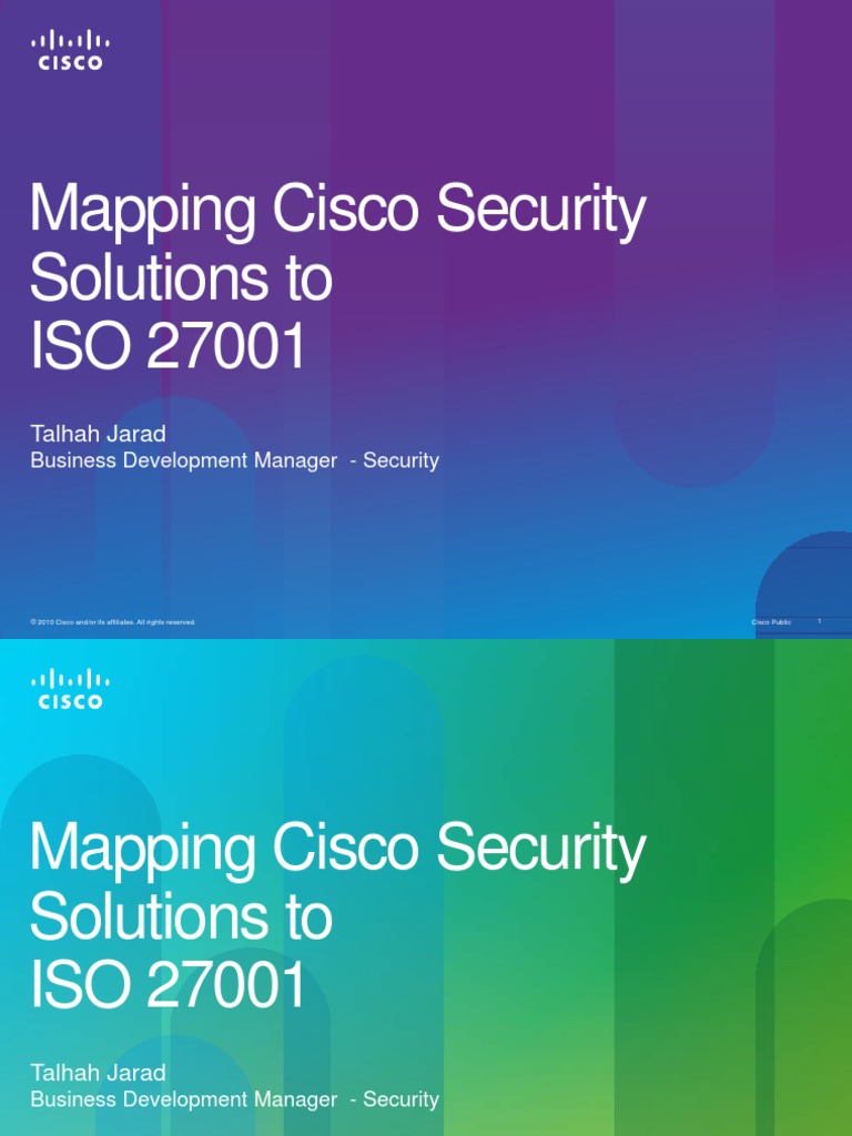 2.2 Cisco Mapping With ISO 27001 | PDF | Cyberwarfare | Security