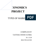 Types of Markets: Perfect Competition, Monopoly, Oligopoly, Monopolistic Competition and Monopsony