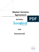Master Services Agreement for Voice Services