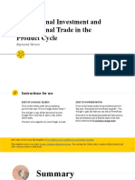 International Investment and International Trade in The Product Cycle