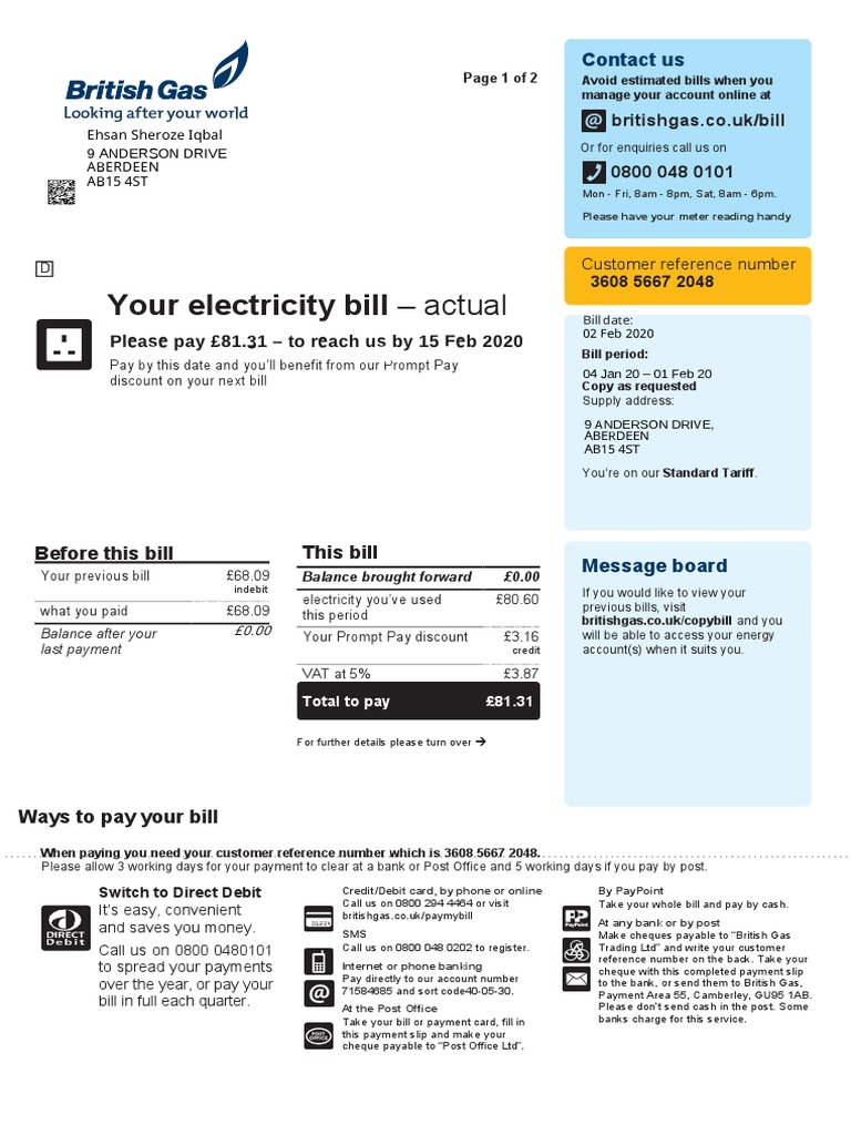 Updated Uk Bill  PDF  Cheque  Payments