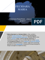 Fecioara Maria: Prezentare Powerpoint, Clasa A 9-A A - Grupa 2