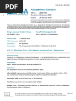 Airworthiness Directive: Design Approval Holder's Name: Type/Model Designation(s)