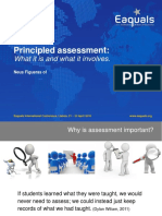Principled Assessment What It Is and What It Involves