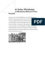 Sejarah Suku Minahasa PDF