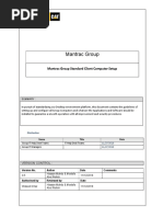 Mantrac Group Client Computers Standard Setup PDF