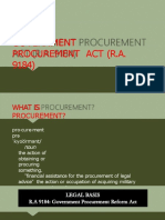 Government Procurement Act (R.A. 9184)