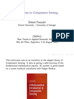 A Tutorial On Compressive Sensing