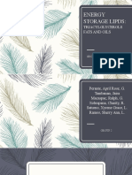 Energy Storage Lipds:: Triacylglycerols Fats and Oils