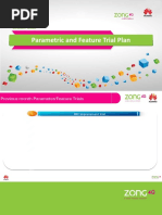 Parametric and Feature Trial Plan - October 2020