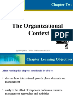 The Organizational Context: Chapter Two