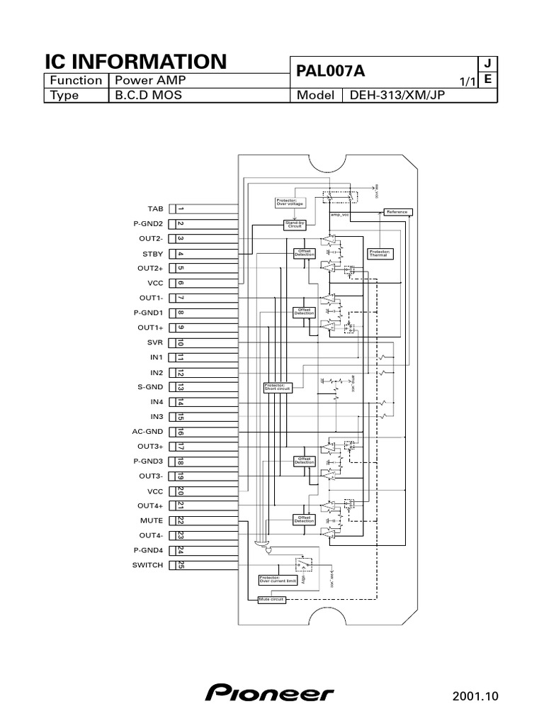 Pioneer Pal007a Datasheet PDF | PDF | Semiconductor Devices | Computer ...