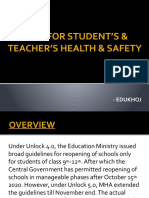 Sops For Student's & Teacher's Health & Safety