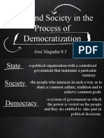 State and Society in The Process of Democratization: Jose Magadia S.J