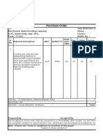 Purchase Order Format PDF