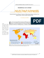 Frecuencia Del Virus de La Inmunodefi-Ciencia Humana (VIH) A Nivel Mundial