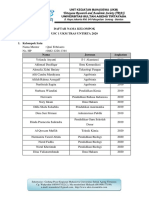 List Daftar Nama Kelompok USC 1 TRAS UNTIRTA 2020 PDF