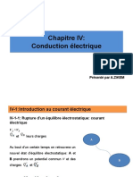 Chapitre IV Conduction Électrique