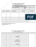 Saint Anthony College of Technology: Weekly Home Learning Plan