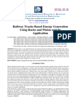 Railway Tracks Based Energy Generation Using Racks and Pinion and Its Application