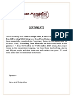 Certificate: Pandit Pursuing MBA-Integrated From Doon Business School, Dehradun