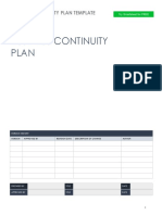 Business Continuity Plan Template