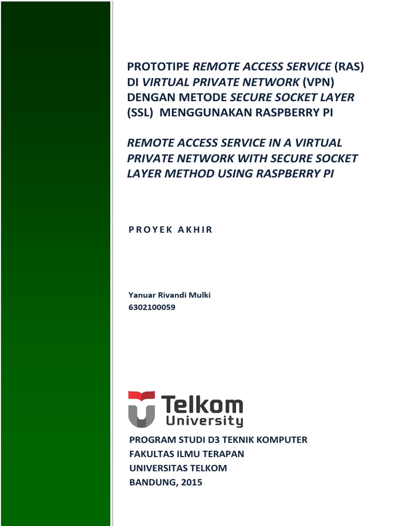 Prototipe RAS VPN dengan Raspberry Pi | PDF