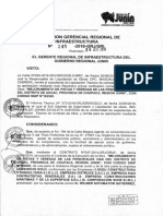 Resoluci N Gerencial Regional de Infraestructura N 245-2018-GR-JUNIN GRI