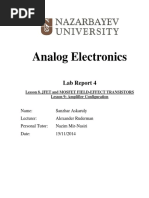 Analog Electronics: Lab Report 4