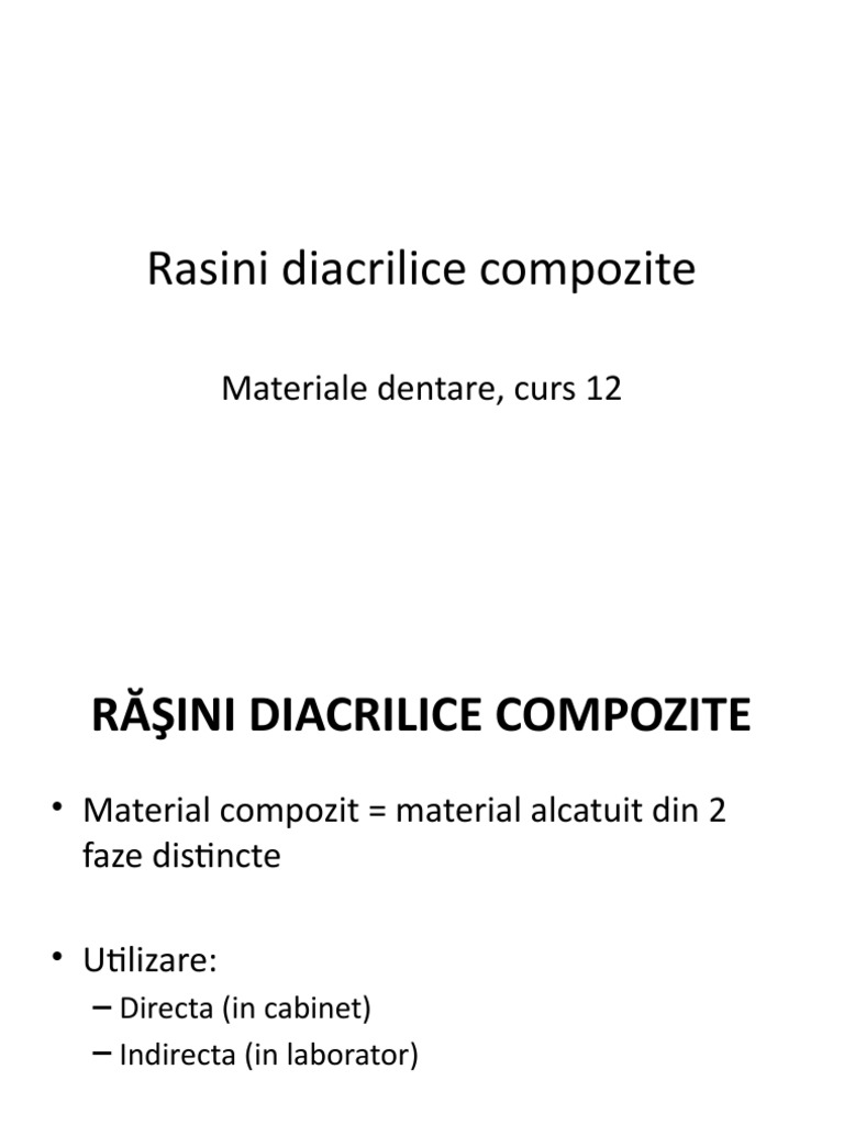 Trivial Nylon micro Curs 12 - Rasini Diacrilice Compozite | PDF