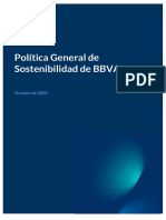 Política de Sostenibilidad de BBVA 