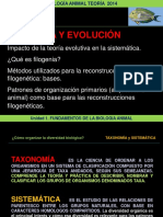Tema 2 FILOGENIA Y EVOLUCION 2015