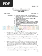 F.E. (Semester - I) Examination, 2011 Engineering Graphics - I (2008 Pattern)