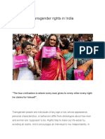 Analysis of Transgender Rights in India