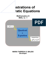 Illustrations of Quadratic Equations: Quadrati C Equation