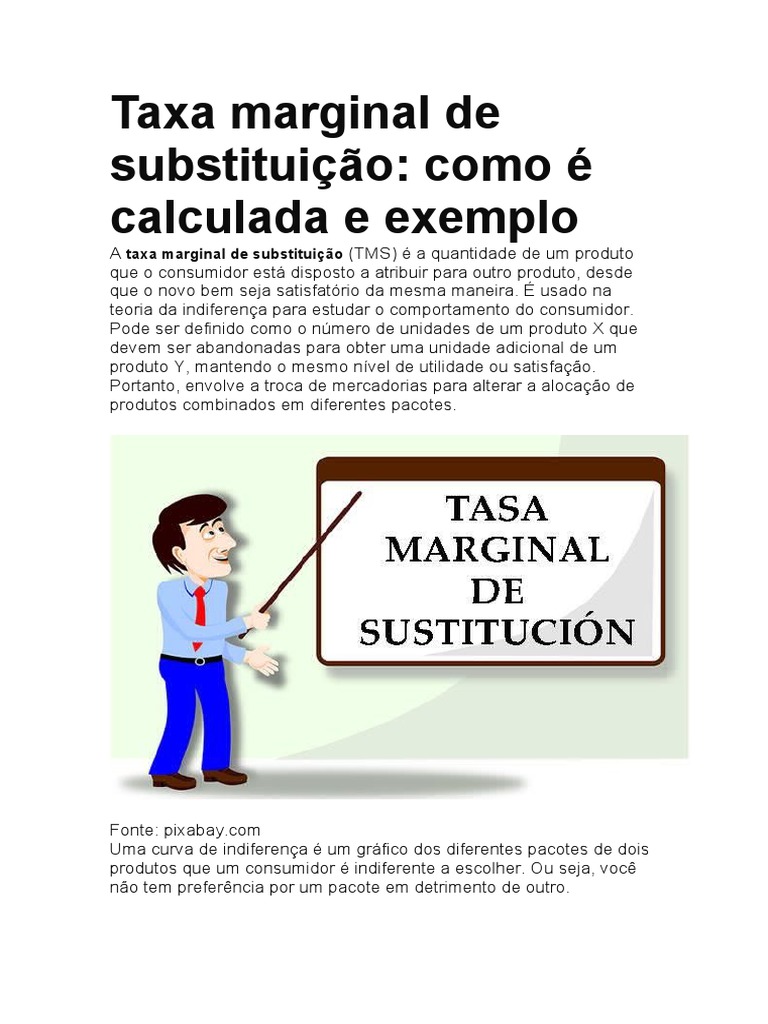 Taxa Marginal de Substituição | PDF | Microeconomia | Economia