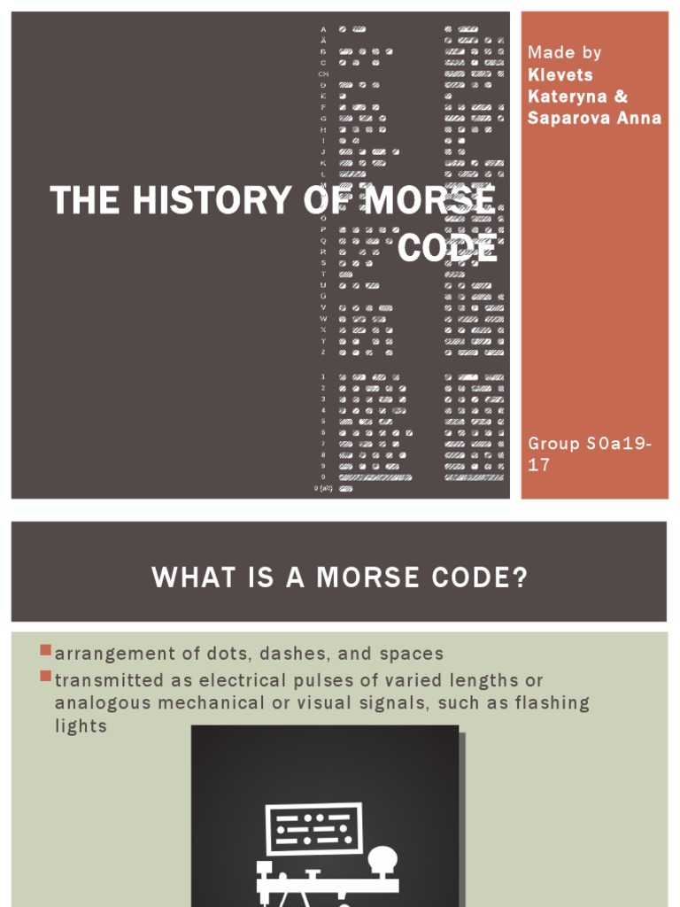 History and Evolution of Morse Code | PDF | Travel | Art