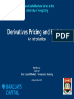 Derivatives Pricing and Hedging: An Introduction