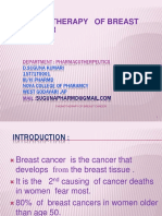 Chemotherapy of Breast Cancer: Department: Pharmacotherpeutics